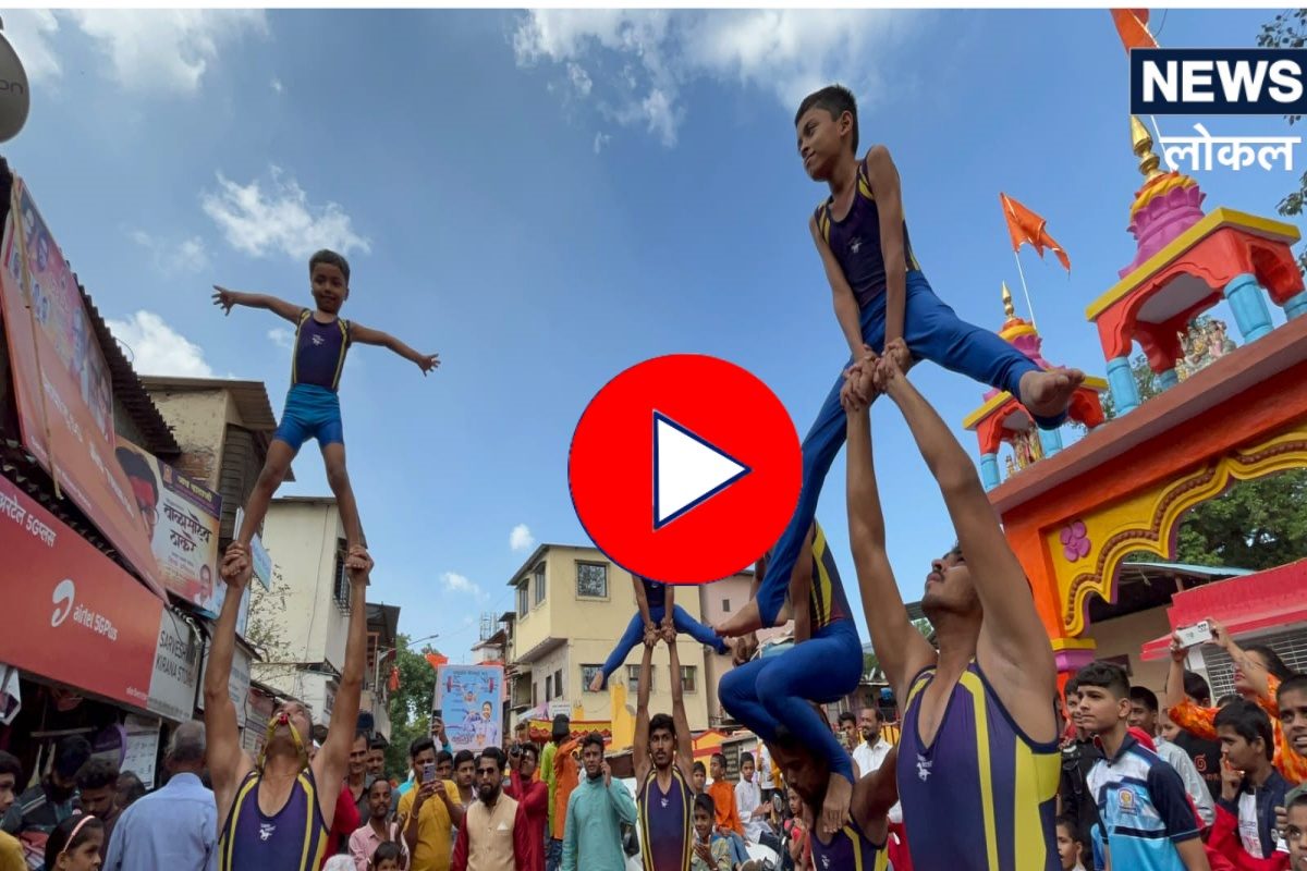 Gudi Padwa 2023 : कुर्ल्यातील शोभा यात्रेत रंगला प्रात्याक्षिकांचा थरार, पाहा Video