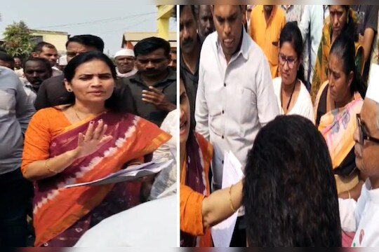 कांदा प्रश्नी न्याय मागायला गेलेल्या शेतकऱ्यांनाचं मंत्री भारती पवारांनी सुनावलं LIVE VIDEO