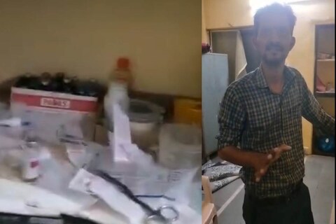 हा मद्यपी शिपाई चक्क डॉक्टरचा सल्ला न घेताच या चिमुकलीला इंजेक्शन देण्याचा प्रयत्न करत होता
