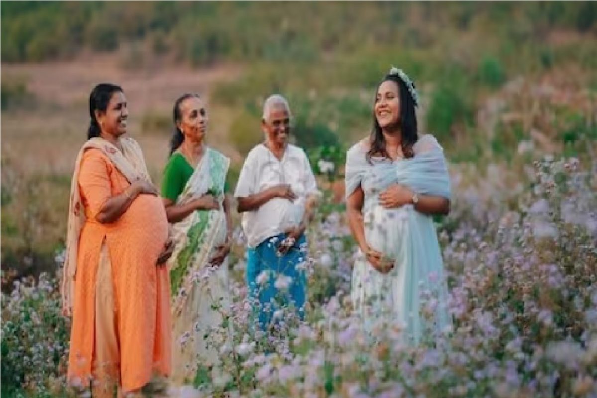 एकाच वेळी 3 पिढ्या प्रेग्नंट
