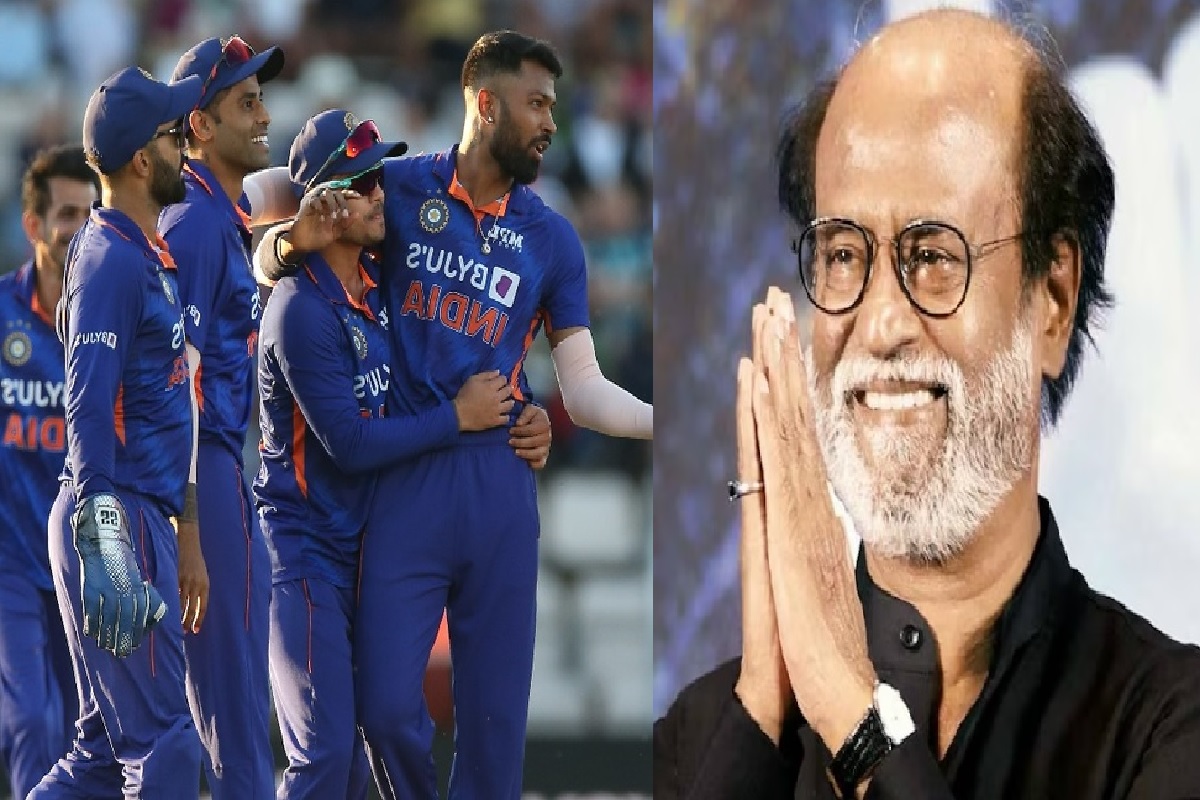 टीम इंडियाला मिळाला 'थलायवा' चा आशीर्वाद! वानखेडेवर सामना पाहायला पोहोचला रजनीकांत