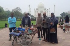 डोळ्यात पाणी आणि चेहऱ्यावर हास्य, 85 वर्षांच्या आजींनी पाहिला ताज महल, PHOTOS