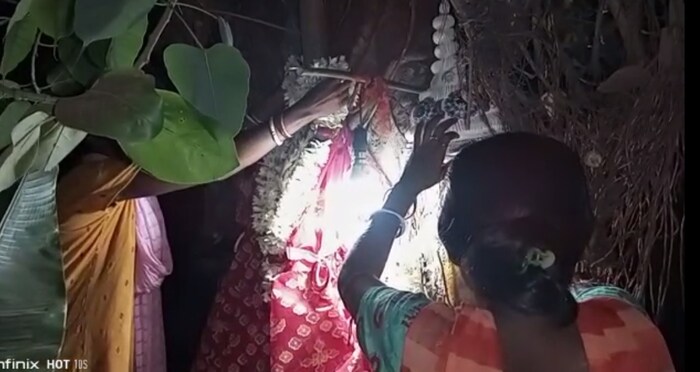 दोन्ही झाडांना साडी-धोतर नेसवून, नटवून थटवून अगदी पारंपरिक पद्धतीने थाटात लग्न लागलं. या लग्नाला अनेकांनी उपस्थिती लावत आशीर्वादही दिले.