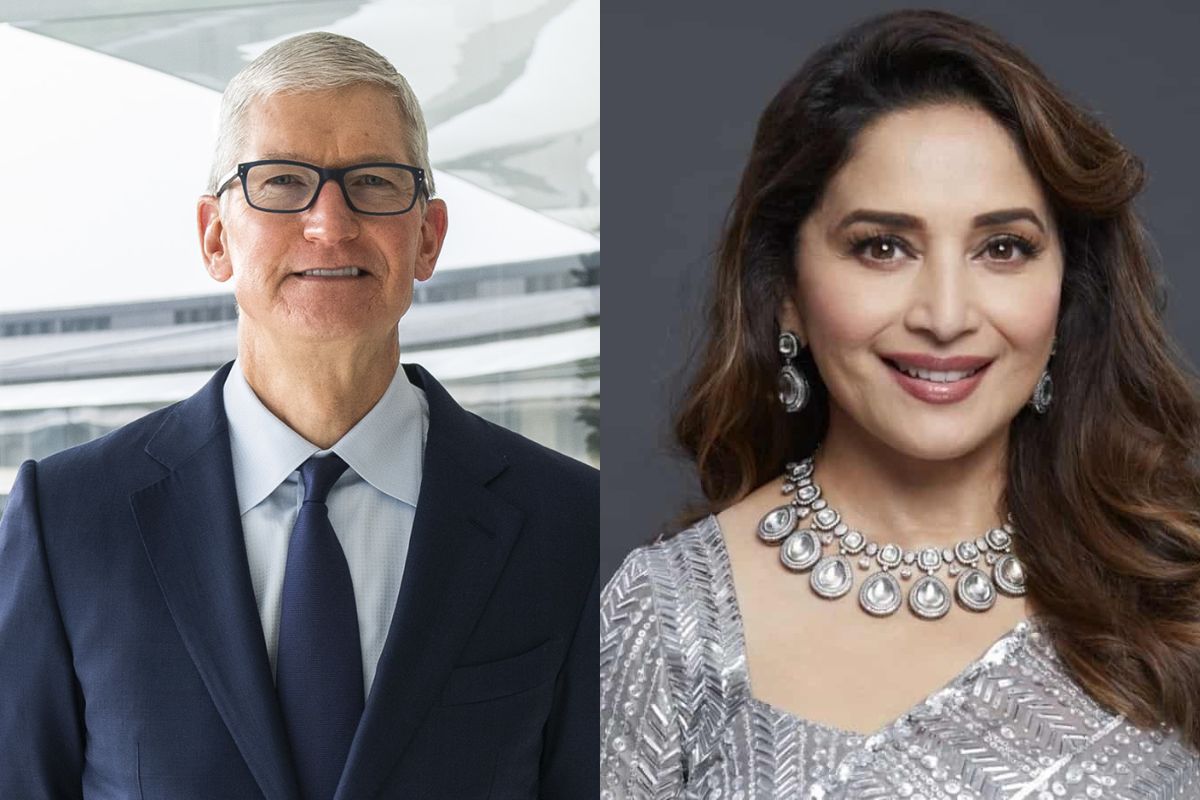 Appleचे CEO, माधुरी आणि तो…; टिम कूक यांची मुंबईतली ग्रेट संध्याकाळ, फोटो viral