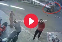 Video : अपघात कसा झाला? टेम्पो पलटी झाल्यावर ड्रायव्हरनेच लावला डोक्याला हात