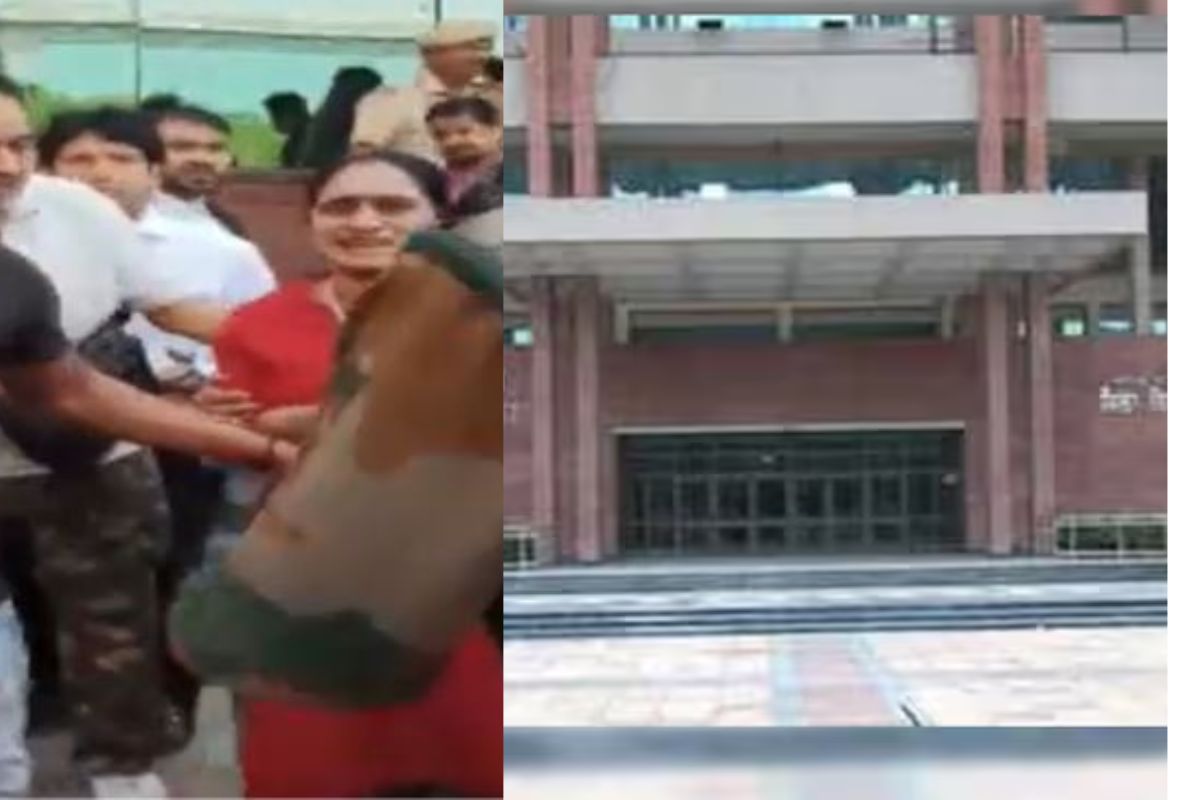 वकिलाच्या ड्रेसमध्ये कोर्टात पोहोचत तिथेच पत्नीवर गोळीबार, राजधानीतील खळबळजनक घटनेचा VIDEO