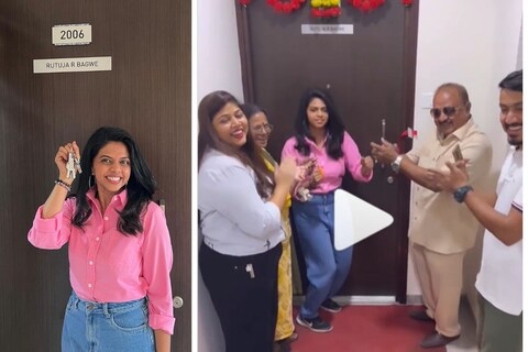 ऋतुजा बागवेनं  घेतलं नवीन घर