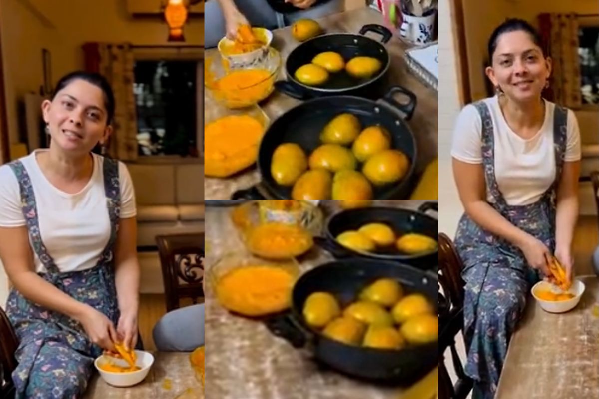 सोनाली कुलकर्णीने पहिल्यांदा बनवली आमरस पुरी