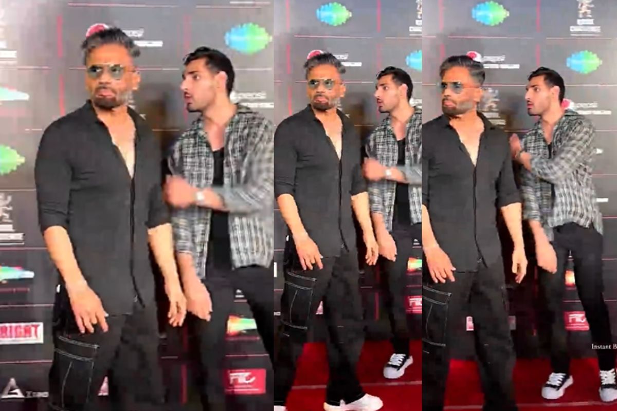 सुनील शेट्टीचा मुलग्यासोबतच व्हयरल विडिओ पाहून चाहत्यांनी विचारलं फिटनेस सिक्रेट