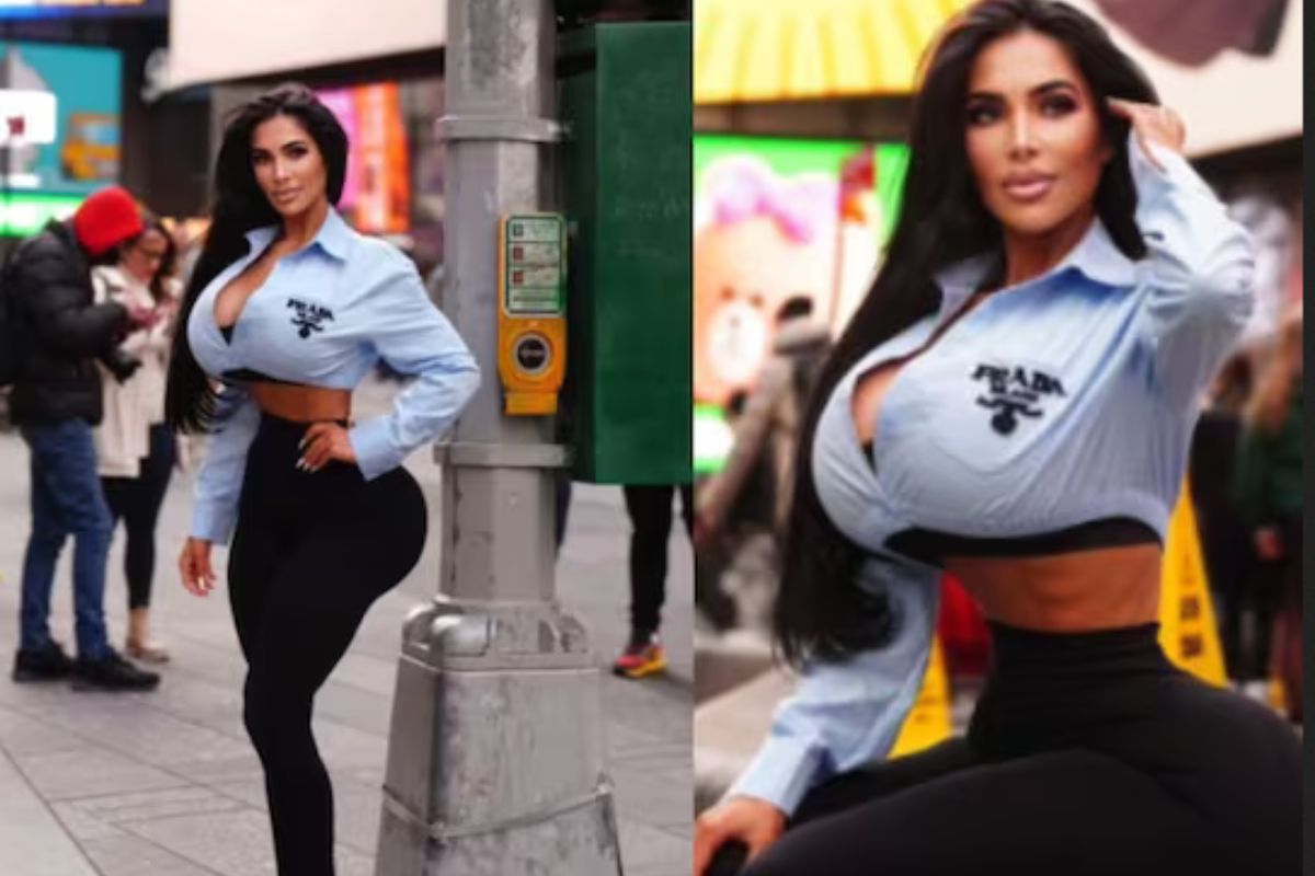 किम कर्दशीयनसारखं दिसण्यासाठी मॉडेलने केलेली प्लास्टिक सर्जरी