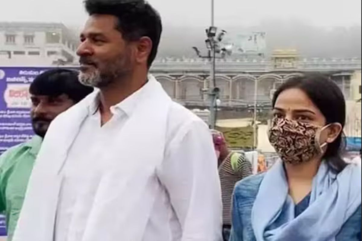 प्रभुदेवा दुसऱ्या पत्नीसोबत पहिल्यांदाच कॅमेऱ्यात कैद