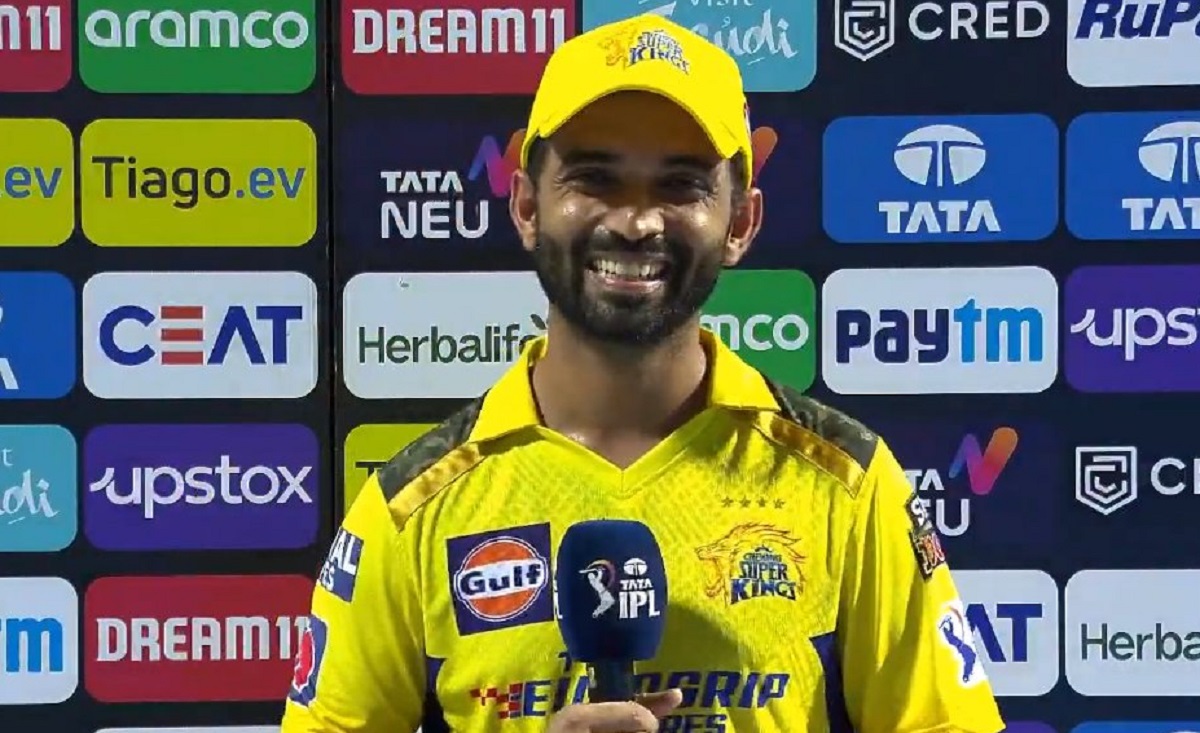 IPL 2023 : MI विरुद्ध वानखेडेवर फटकेबाजीनंतर रहाणेने व्यक्त केली एकच इच्छा