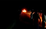 डिझेल टँकरला ट्रकने दिली धडक, पुलावरच उसळला आगडोंब, 3 जण जखमी, VIDEO
