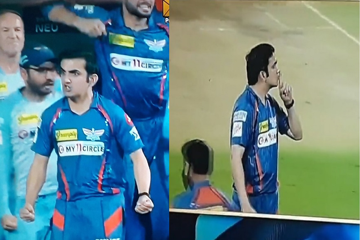 सामना जिंकल्यावर गौतम गंभीरने RCB च्या चाहत्यांना डिवचलं Video Viral