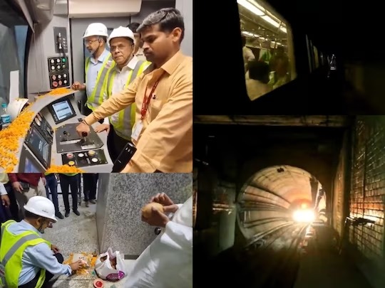 काय सांगता! चक्क नदीच्या खालून धावली मेट्रो, भारतीय रेल्वेचा यशस्वी प्रयोग पाहा VIDEO