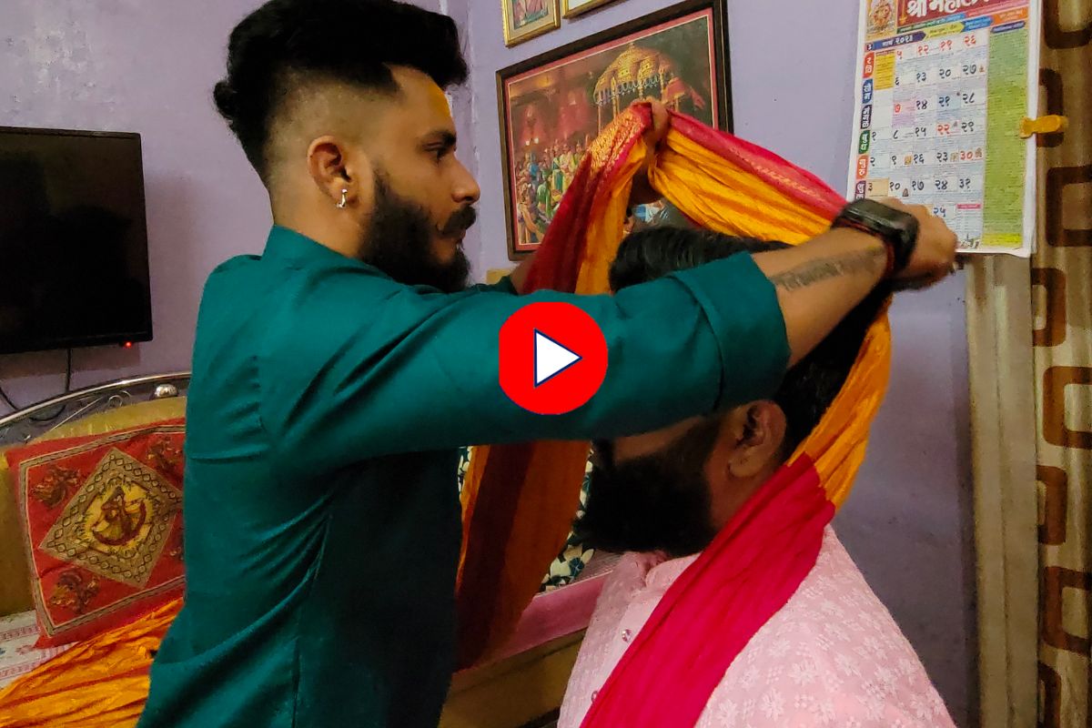 एका मेसेजमुळे मिळाली कलाटणी आणि बनला सेलिब्रेटींना फेटे बांधणारा स्टार! Video
