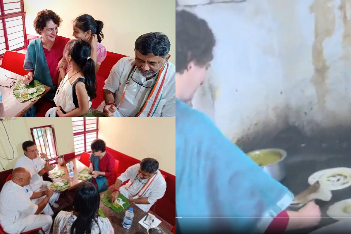 priyanka gandhi making dosa
