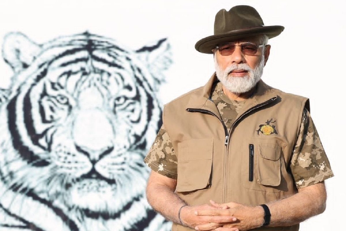 जगाच्या 75 टक्के वाघ भारतात, मोदींकडून प्रोजेक्ट टायगरचं कौतुक
