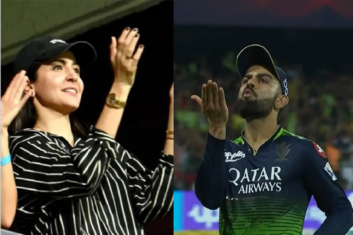 मैदानावर पुन्हा पाहायला मिळाला विराट अनुष्काचा रोमॅन्स, Video