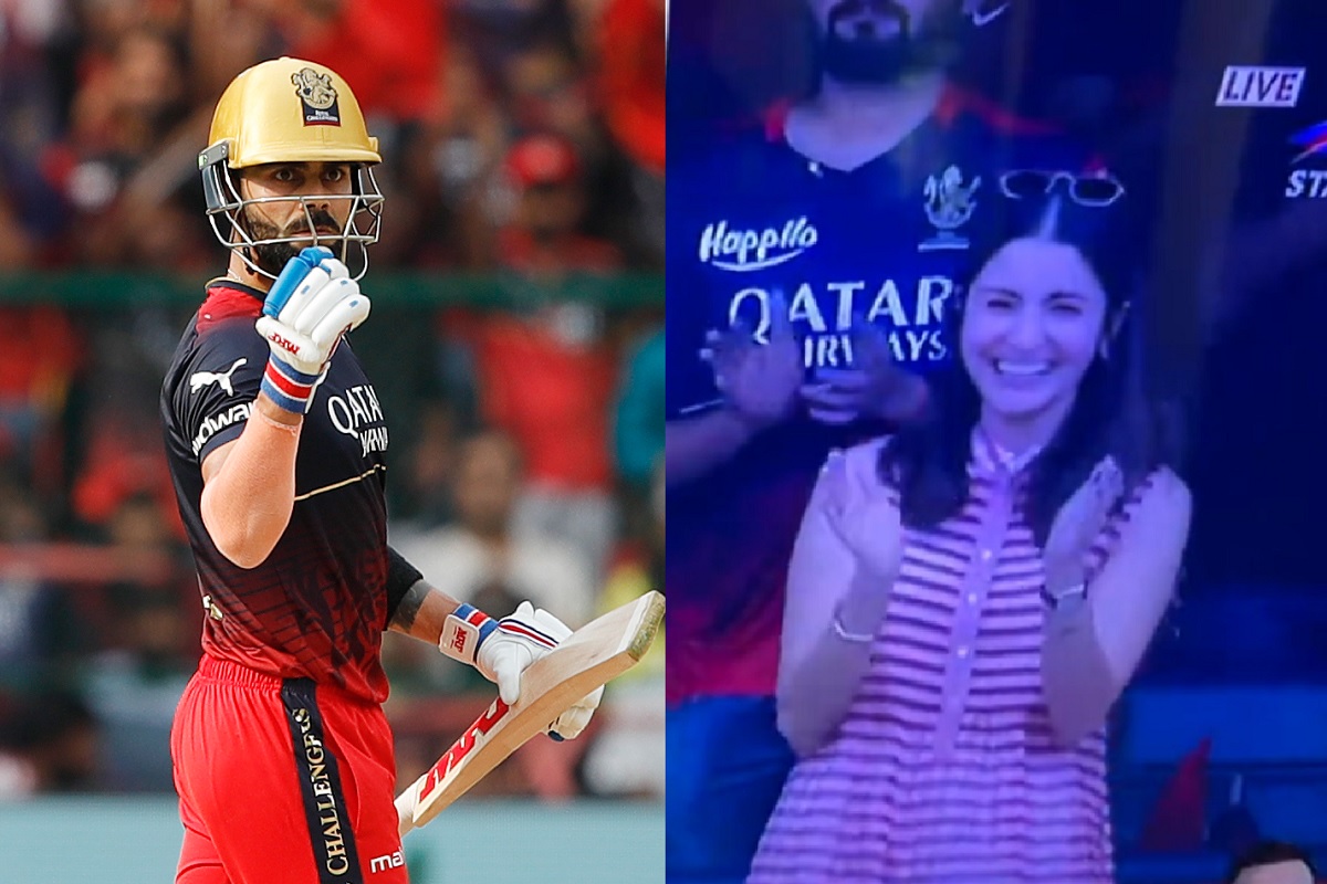 कोहलीची 'विराट' कामगिरी, स्टेडियममध्ये अनुष्का शर्माही भारावली