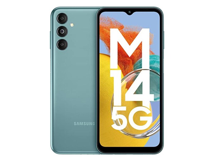 Samsung Galaxy M14 5G चा 4GB RAM + 128GB स्टोरेज व्हेरिएंट Rs 13,990 च्या किमतीत उपलब्ध आहे. तर, 6GB रॅम + 128GB स्टोरेज व्हेरिएंटची किंमत 14,990 रुपये ठरवण्यात आली आहे.