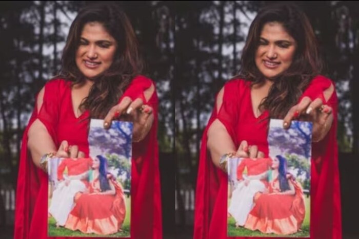 लाल रंगाच्या स्लिट ड्रेसमध्ये शालिनीने सुंदर फोटोशुट केलं आहे. पहिल्या फोटोत, शालिनीने तिच्या हातात 'DIVORCED' अक्षरे हायलाइट करत फोटो काढले आहेत. दुसऱ्या फोटोत ती एका हातात दारूची बाटली आणि दुसऱ्या हातात बोर्ड घेऊन उभी आहे. तिसऱ्या चित्रात शालिनी स्वतःचा आणि नवऱ्याचा एकत्र फोटो फाडताना दिसत आहे. आणखी एका फोटोत शालिनी तिच्या नवऱ्याची फोटो फ्रेम पायाने चिरडताना दिसत आहे.