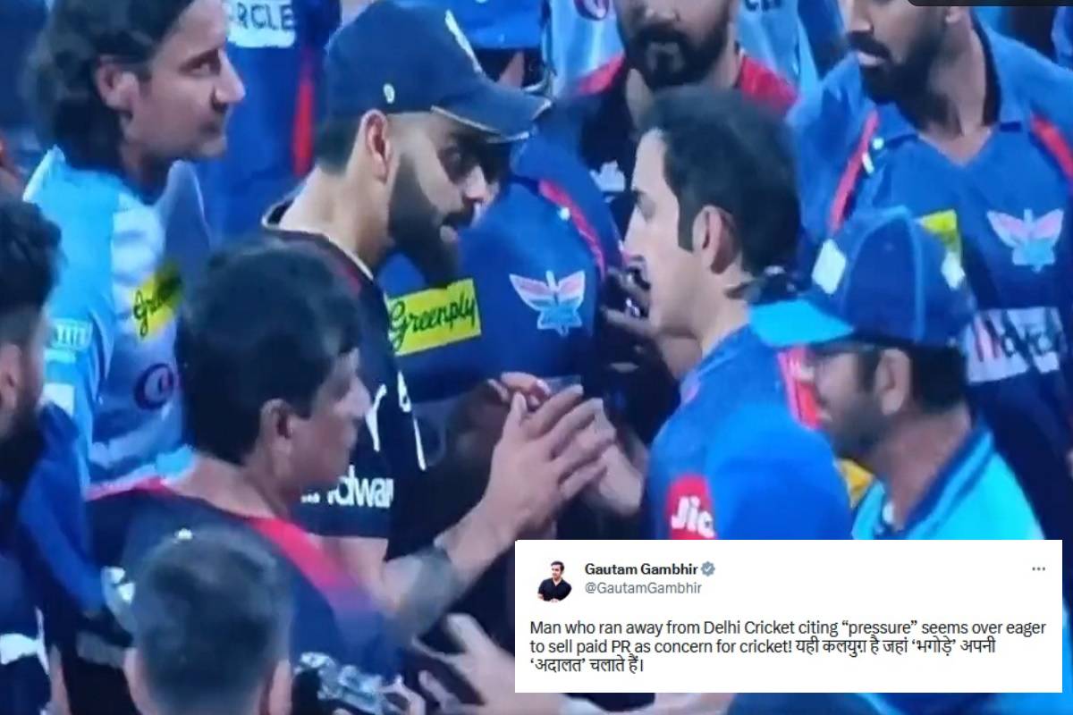 'दिल्लीतून पळून गेलेले भगोडे....' विराट सोबतच्या राड्यानंतर गौतम गंभीरच वादग्रस्त ट्विट