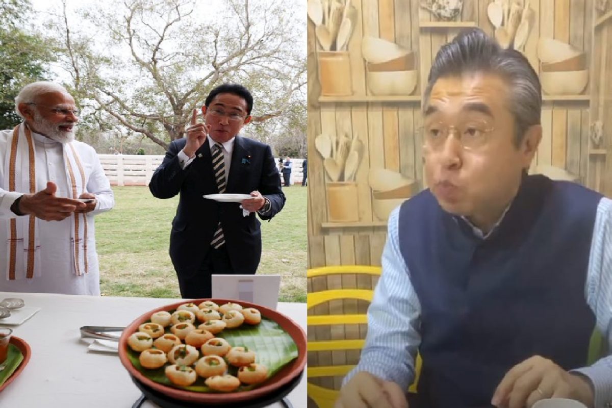मोदींना पाणीपुरी खाताना पाहून जपानी राजदूतांनी काय केलं पाहा.