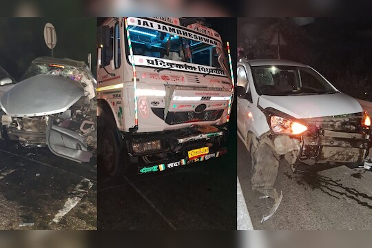 मुंबई पुणे एक्सप्रेसवेवर अपघात