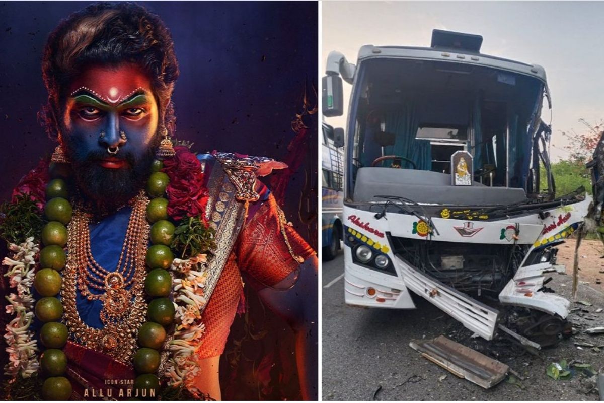 'पुष्पा 2' सिनेमाच्या बसला अपघात