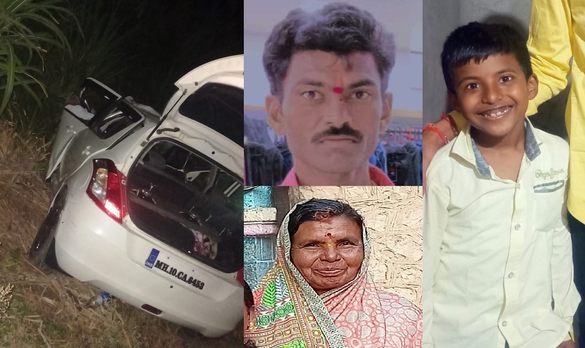 देवदर्शनाहून परतताना कारचा भीषण अपघात, एकाच कुटुंबातील 5 जणांवर काळाचा घाला