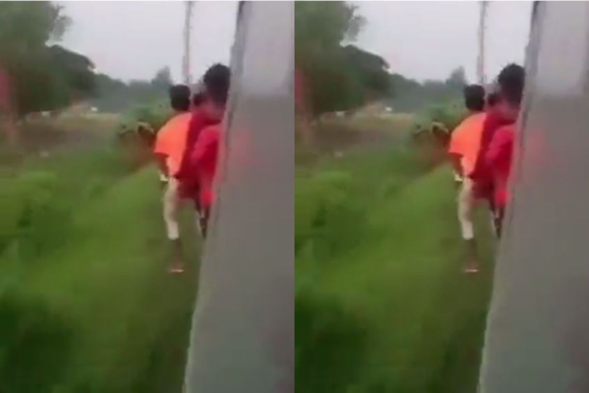 ट्रेनमधून खाली पडला मुलगा