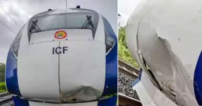वंदे भारत एक्स्प्रेसला जनावरं धडकल्याची ही पहिलीच घटना नाही. या प्रकरचे अपघात आधी देखील झाले आहेत. आता या एक्स्प्रेसला सांड धडकल्याची माहिती मिळाली आहे. 