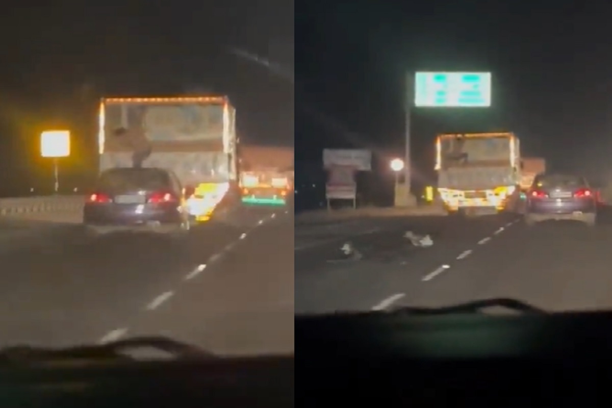 धावत्या ट्रकमधून बकऱ्यांची चोरी