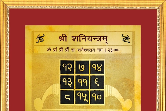 शनी यंत्राची पूजा 