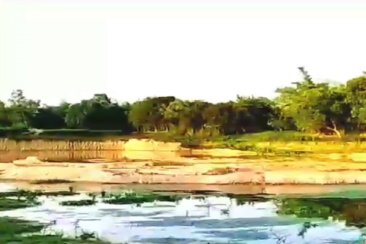 बिहारच्या तलावातून निघतात देवांच्या मूर्ती