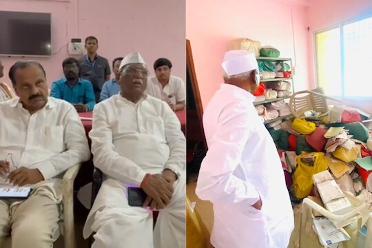 बागडेंचं पंचायत समितीमध्ये आंदोलन  