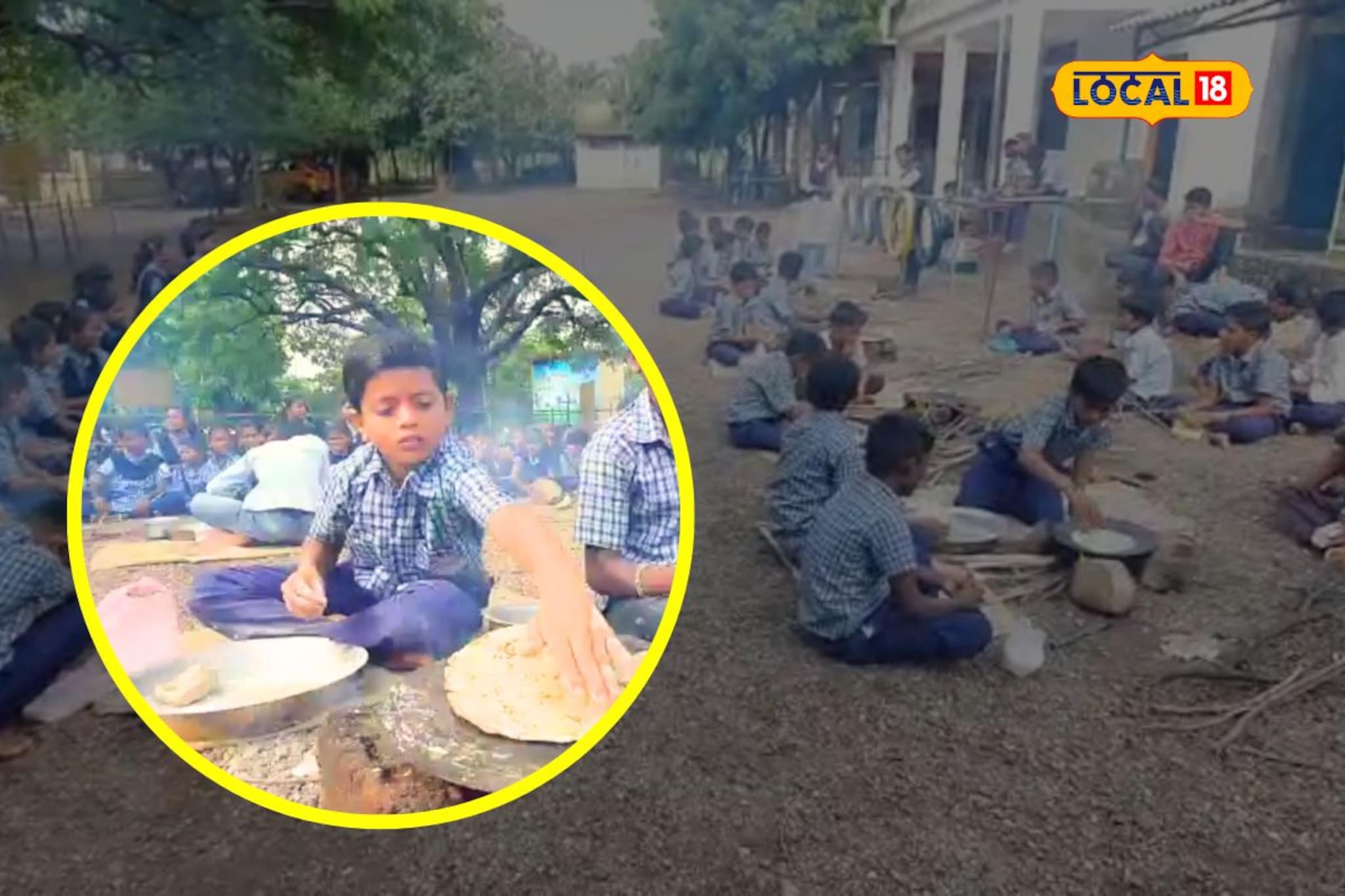 ‘या’ शाळेचे विद्यार्थी खरोखरच बनवत आहेत भाकरी, कारण समजल्यावर वाटेल आश्चर्य