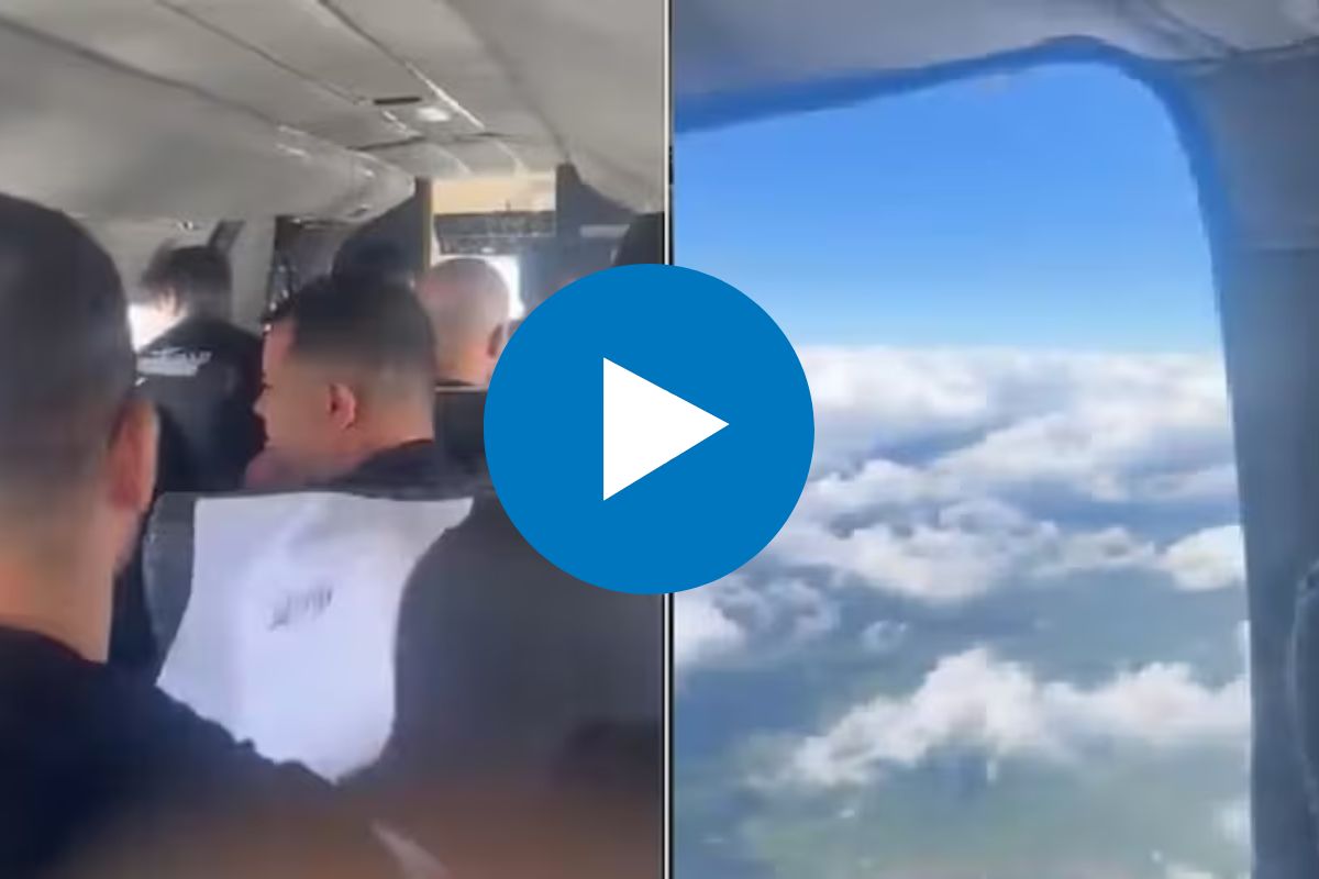 विमानातील धक्कादायक व्हिडीओ