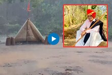 जय बाळुमामा! मालिकेच्या सेटवर चमत्कार, भरपावसात तळावरचा  दिवा तेवतच राहिला;Video