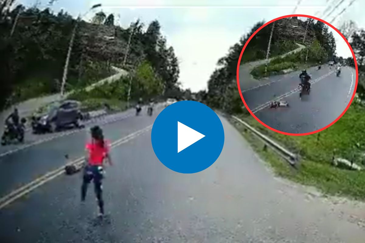 3 गाड्यांनी एका मागोमाग चिमुकलीला दिली धडक