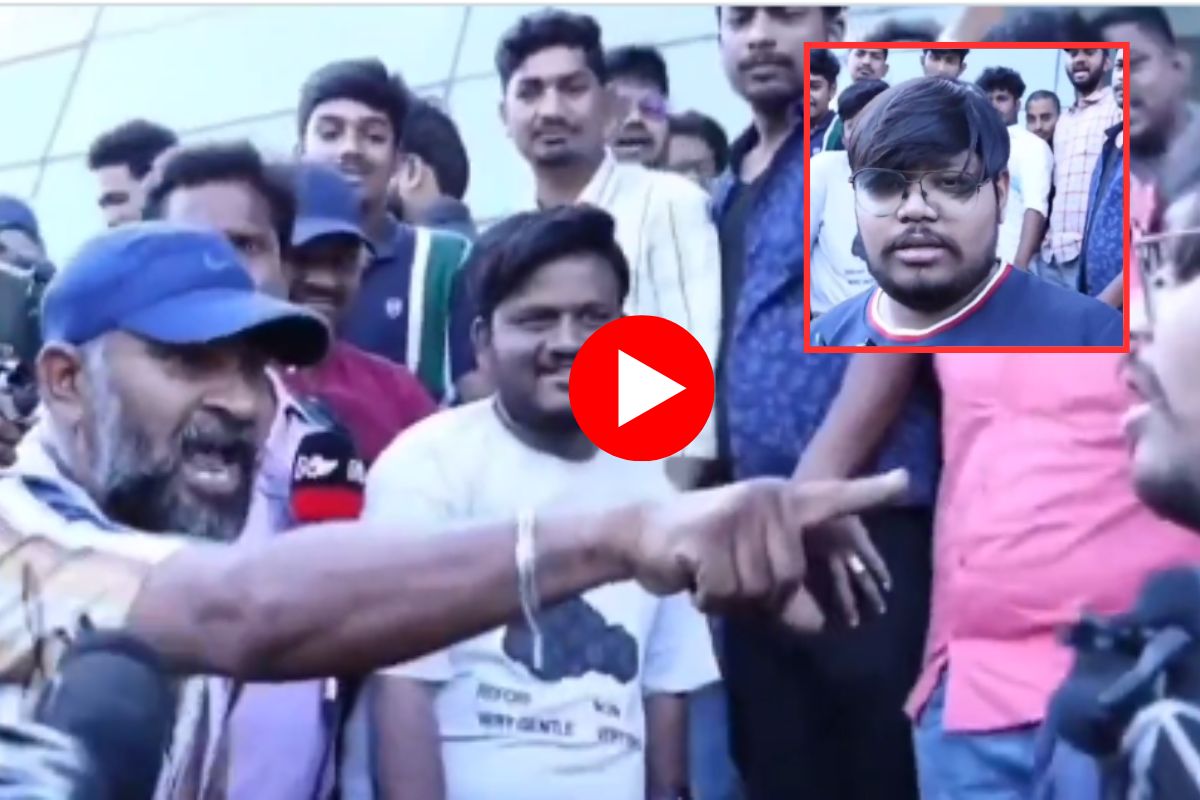 आदिपुरूष सिनेमाचा रिव्ह्यू देणाऱ्या मारहाण