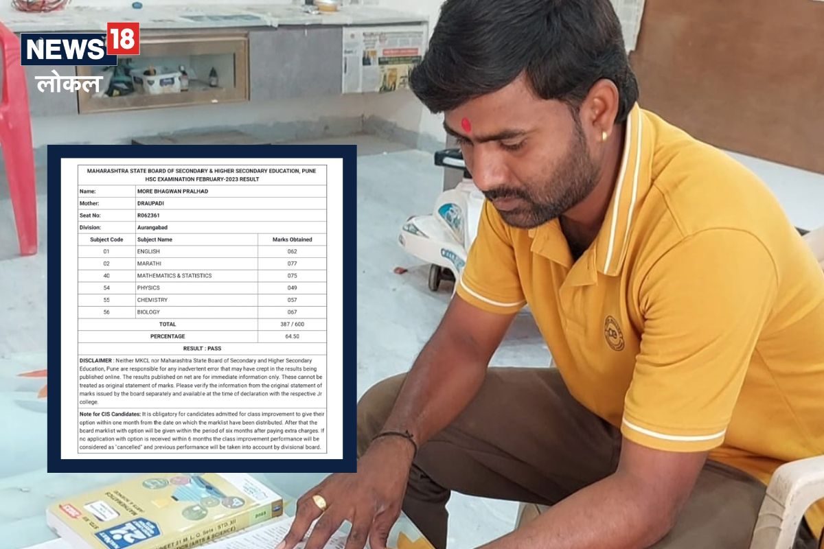 Jalna News : भले शाब्बास! 12 वर्षानंतर दिली बारावीची परीक्षा, निकाल असा लागला की सगळेच करतायत कौतुक