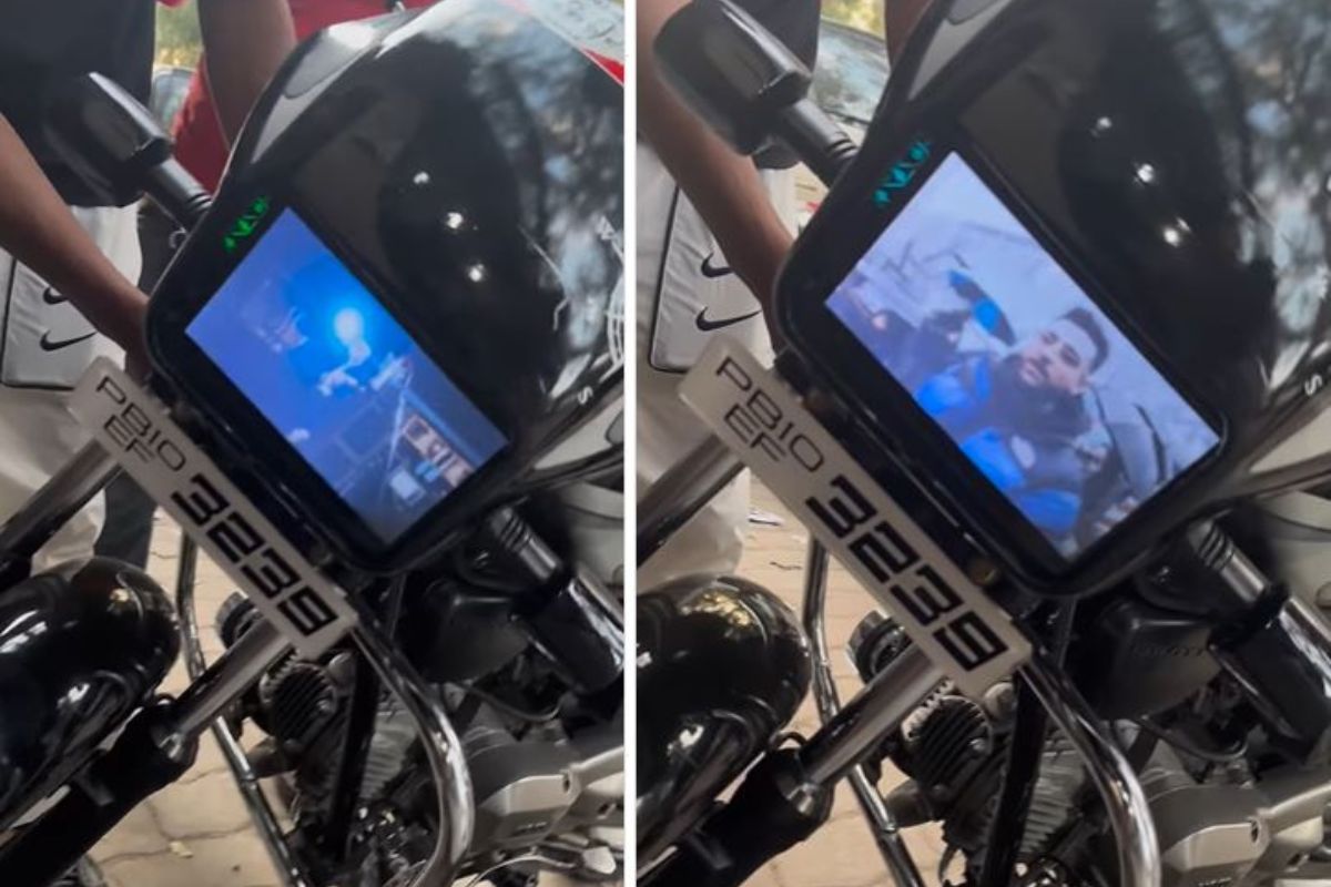 हेडलाईटल वापरून बनवला स्वस्तात मस्त TV