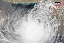 अंतराळातून दिसलं 'बिपरजॉय'चं भयान रूप; NASA कडून वादळाचे फोटो प्रसिद्ध