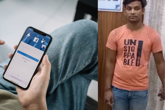 अटक करण्यात आरोपी पती (उजव्या बाजूला)