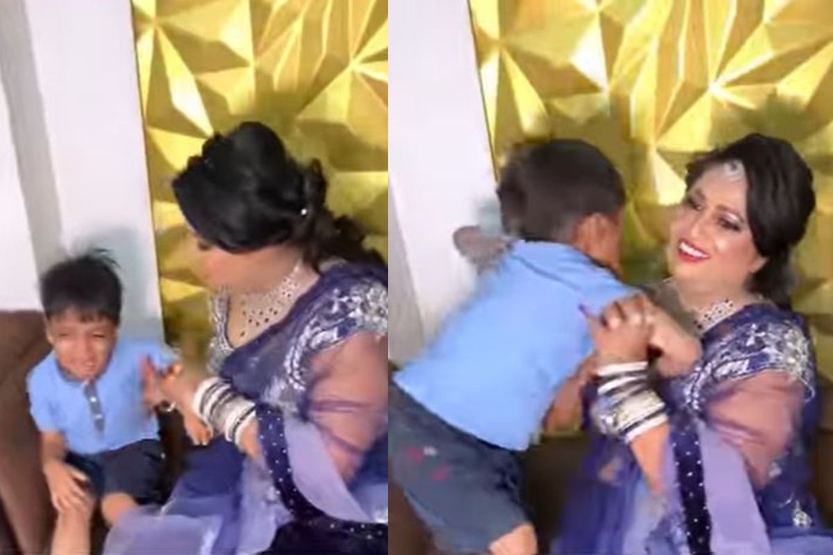 पार्लरमध्ये मेकअप करून आलेल्या आईला मुलाने ओळखलंच नाही