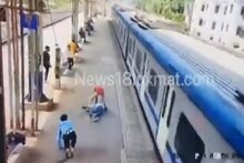 धक्का लागला आणि तरुण जागेवरच संपला; मुंबईच्या मालाड स्टेशनवरील Shocking Video