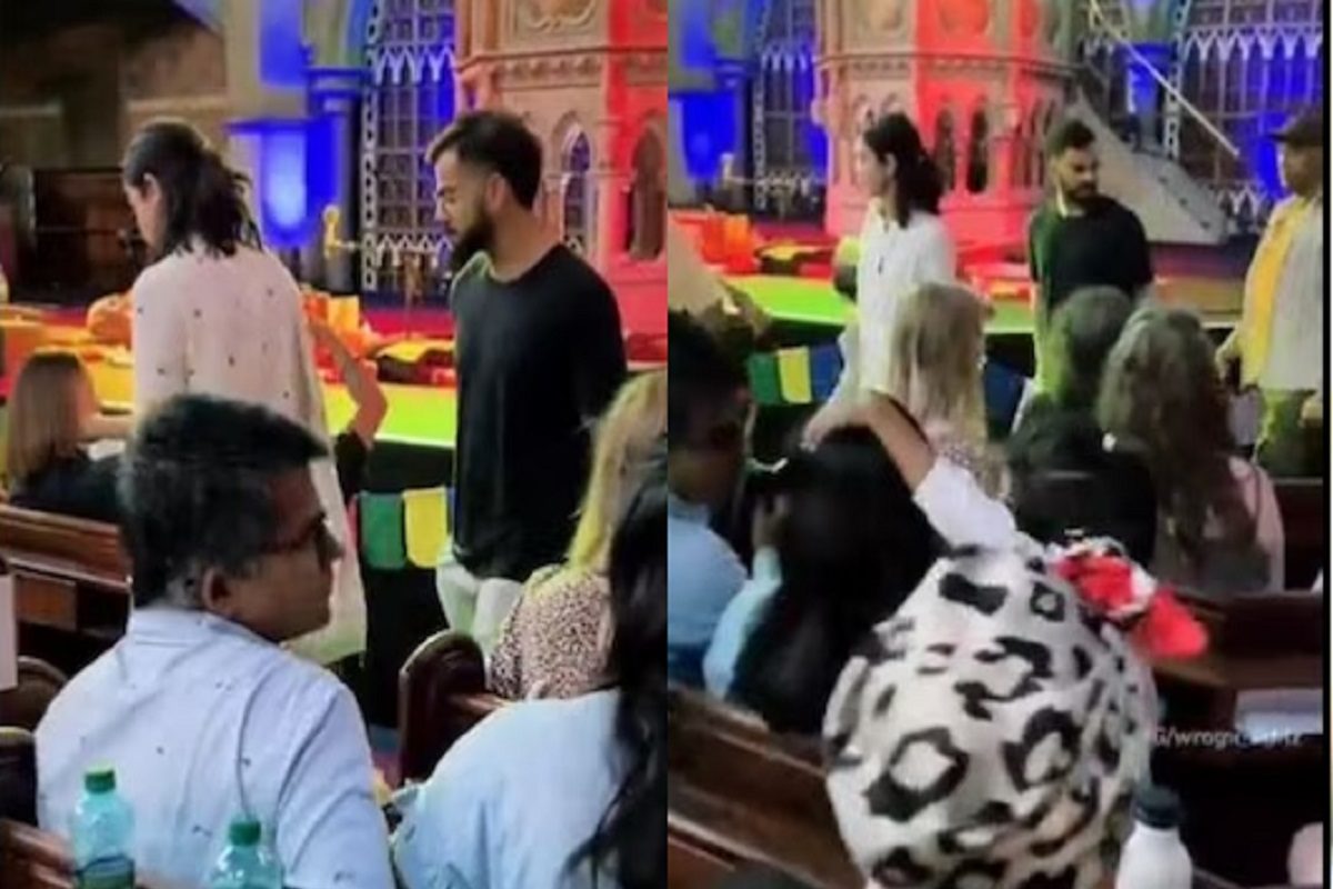 विराट अनुष्का किर्तनात दंग