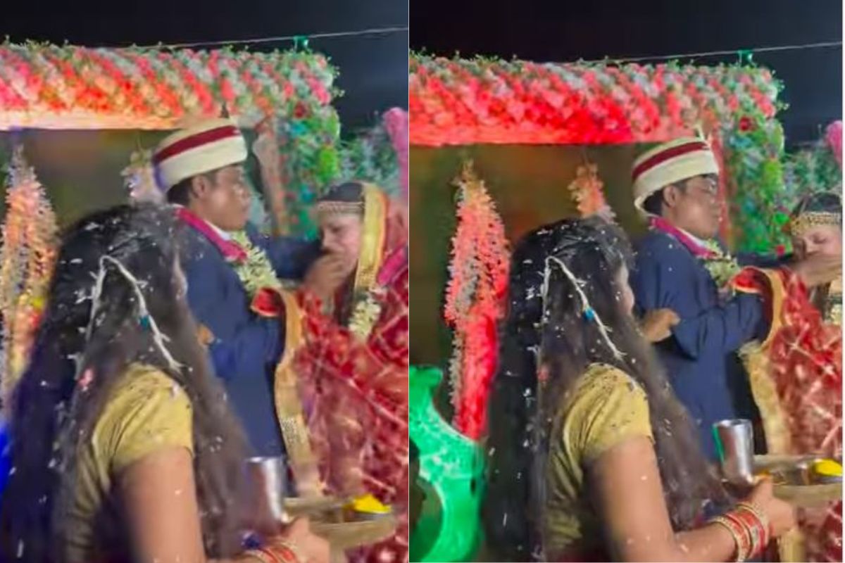 नवरदेवाचं विचित्र कृत्य व्हायरल